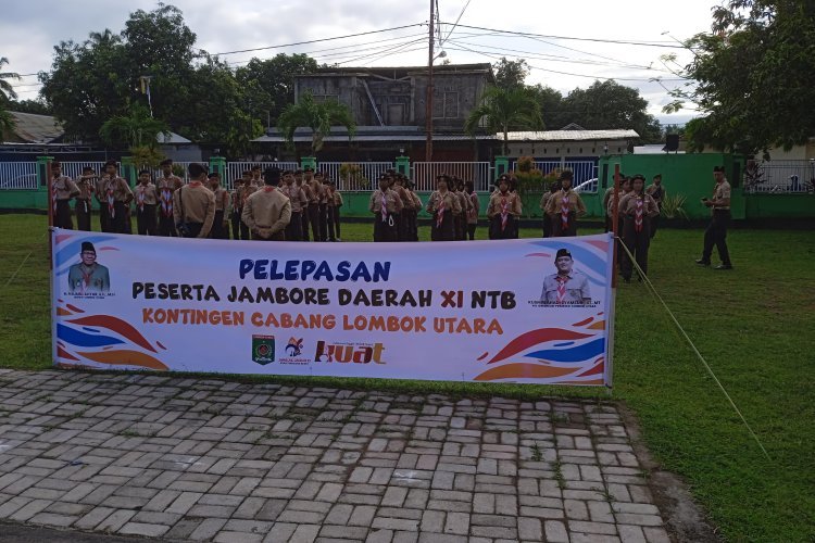 Bupati Najmul Akhyar Lepas 90 Anggota Kontingen Jambore Daerah XI NTB: Tunjukkan Karakter "Mempolong Merenten"